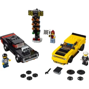 LEGO® Speed Champions 2018 Dodge Challenger SRT Demon and 1970 Dodge Charger R/T (75893) | 478 Pieces
