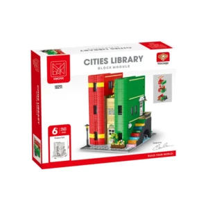 Xmork City Library with Light Kit 10211 Building Set