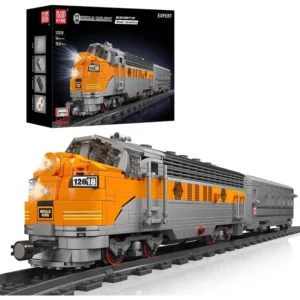 MouldKing USAEMA F7 WP Train 12018S Building Set