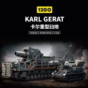 13GO German Karl Heavy Mortar and Ammunition Carrier 97026 Building Set