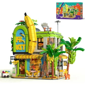 Jiestar Banana Shop with Light Kit JJ9083 Building Set