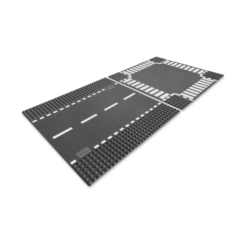 LEGO® Straight & Crossroad Plates (7280) | 2 Pieces