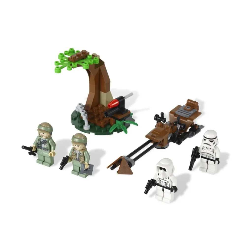 LEGO® Endor Rebel Trooper & Imperial Trooper Battle Pack (9489) | 77 Pieces